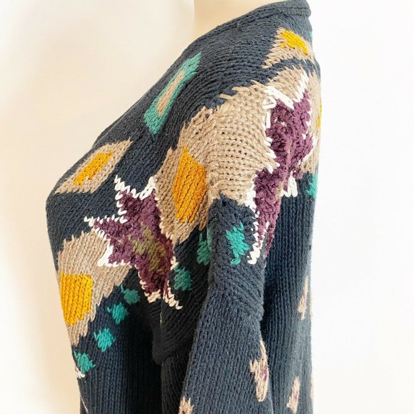 Vintage Sweater Compagnie Intl Express sz large - Picture 6 of 8